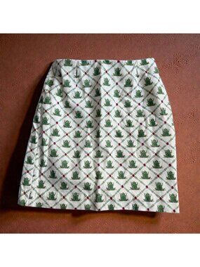 SNAPPY TURTLE Delray Beach FL Ladybug Frog Print Skirt Size 6